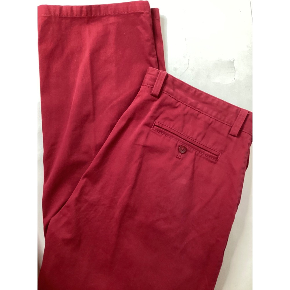 Alan Flusser Mens Red Casual Pants‎ Trousers Size 38 Cotton Blend - Picture 11 of 11
